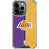 NBA Los Angeles Lakers Canvas iPhone 14 Pro Clear Case